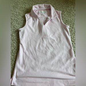 Baby pink pebble beach athletic/ golf/polo tank